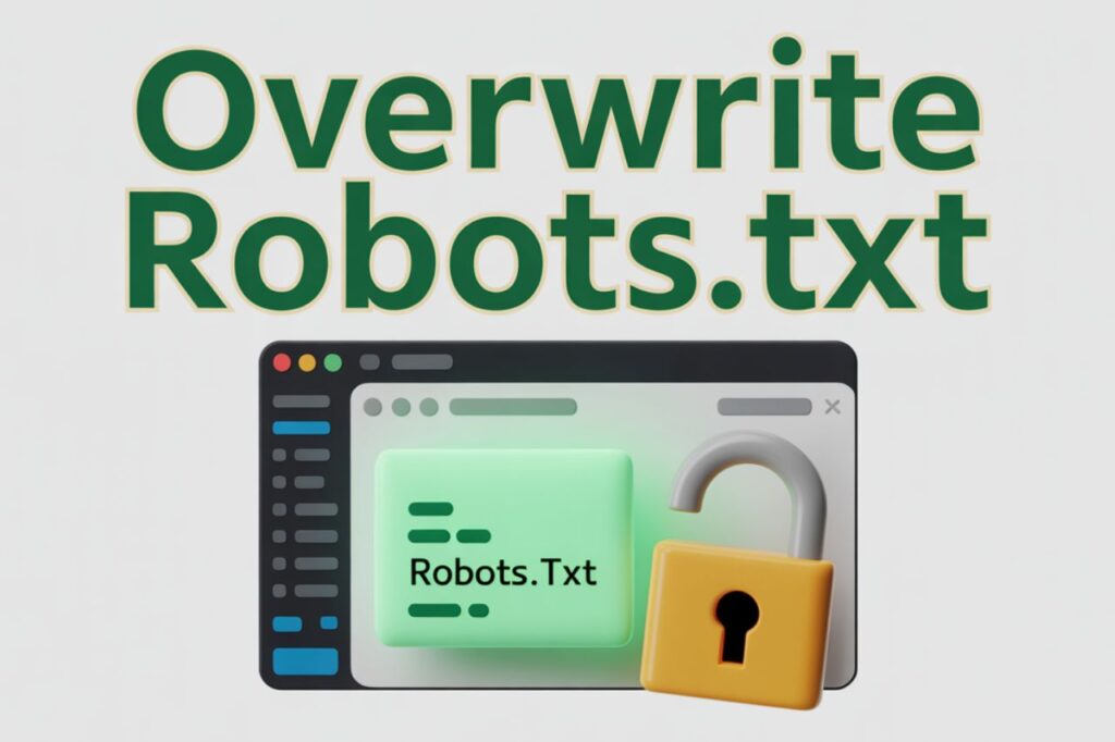 overwrite robots txt file