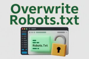 overwrite robots txt file