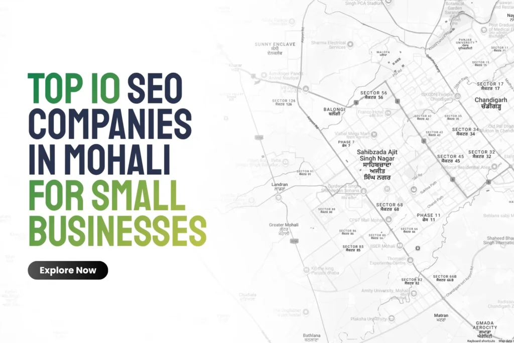 Top 10 SEO Companies in Mohali for Small Businesses